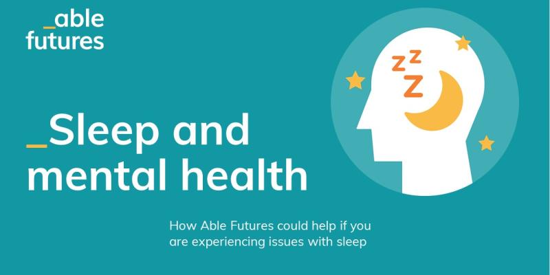Sleep and mental health webinar illustration